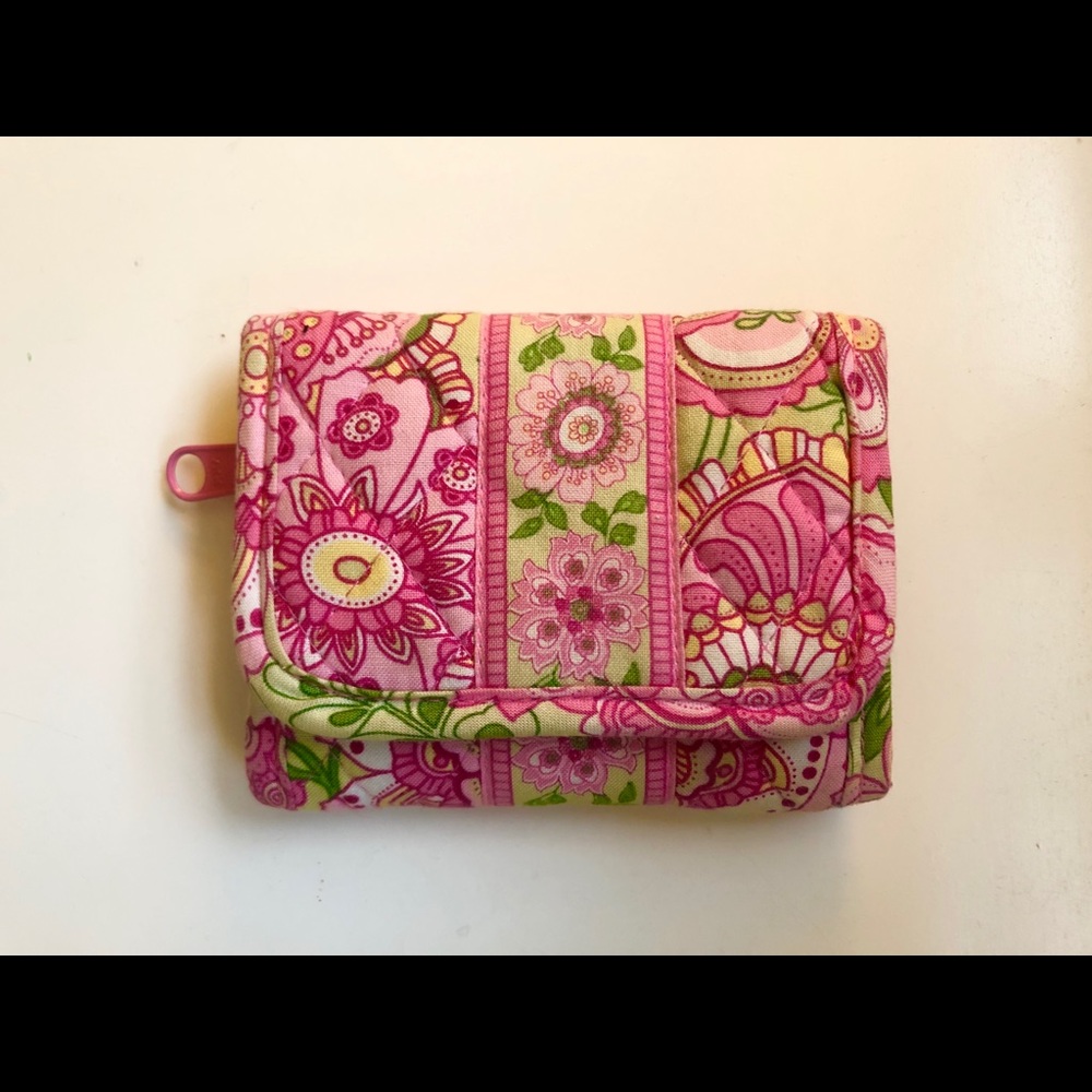 Vera Bradley Pink Petal Trifold Wallet